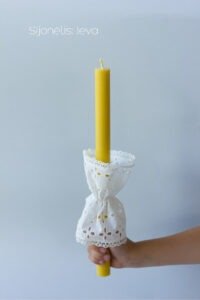 Krikšto žvakė su įdėklu