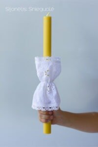 Krikšto žvakė su įdėklu